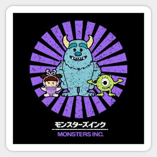 Monsters Inc Retro Vintage Sticker